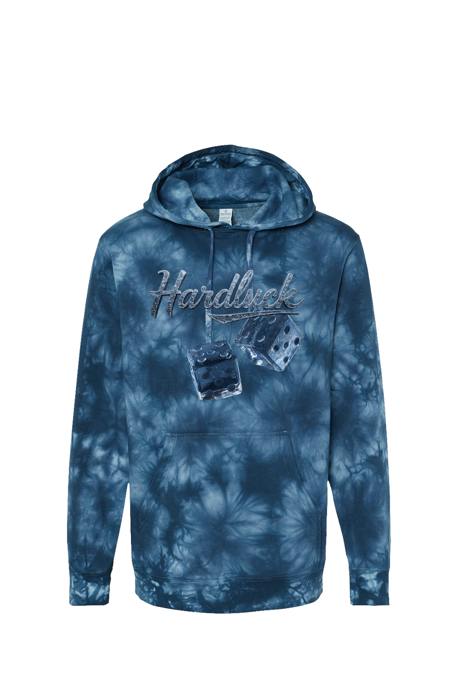 Black Ice  Roll The D-ice Tie Dye Navy Hoodie