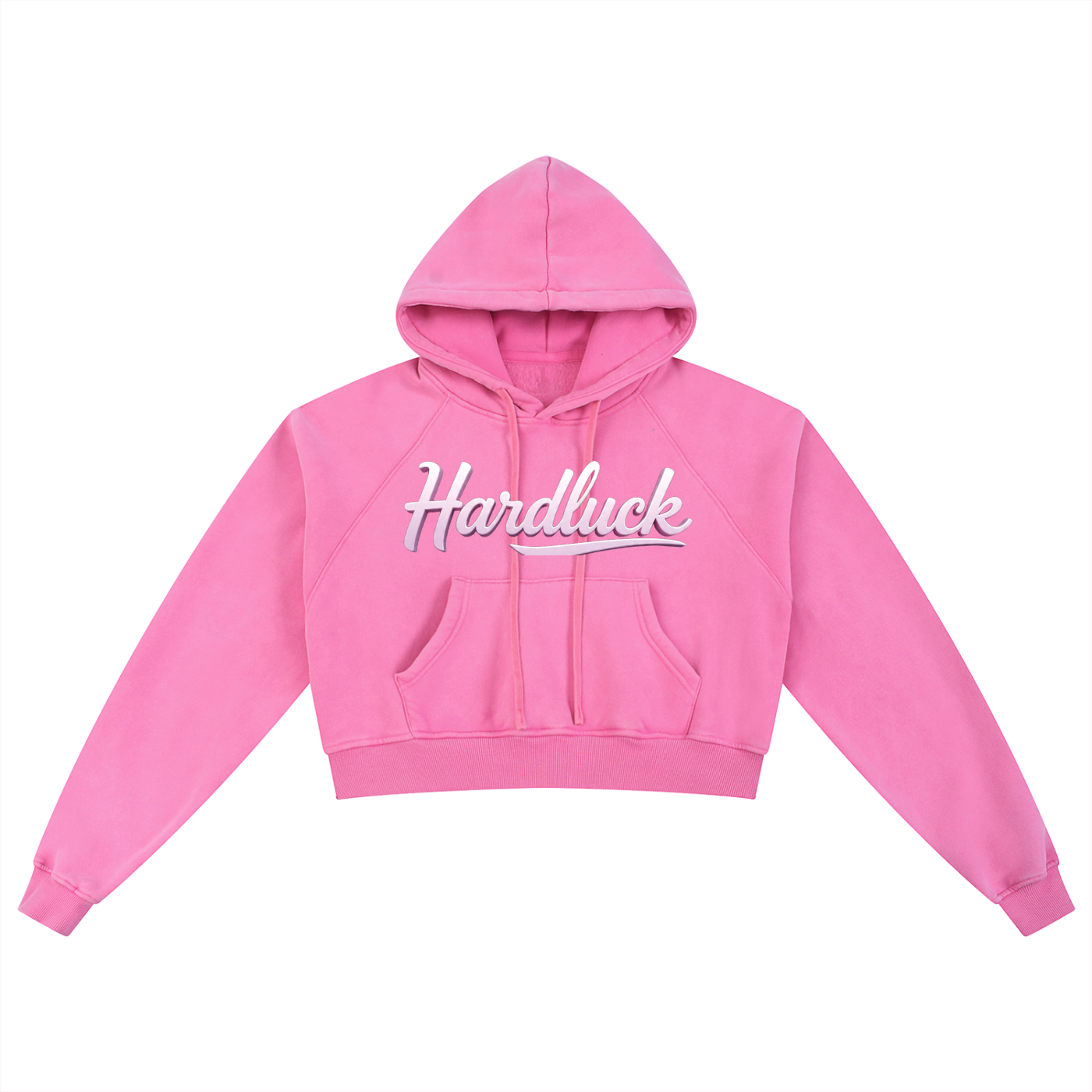 The Lavender Virgo Snow Washed Cropped Hoodie