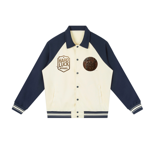 Fortune & Fate "77" Raglan Sleeve Baseball Jacket