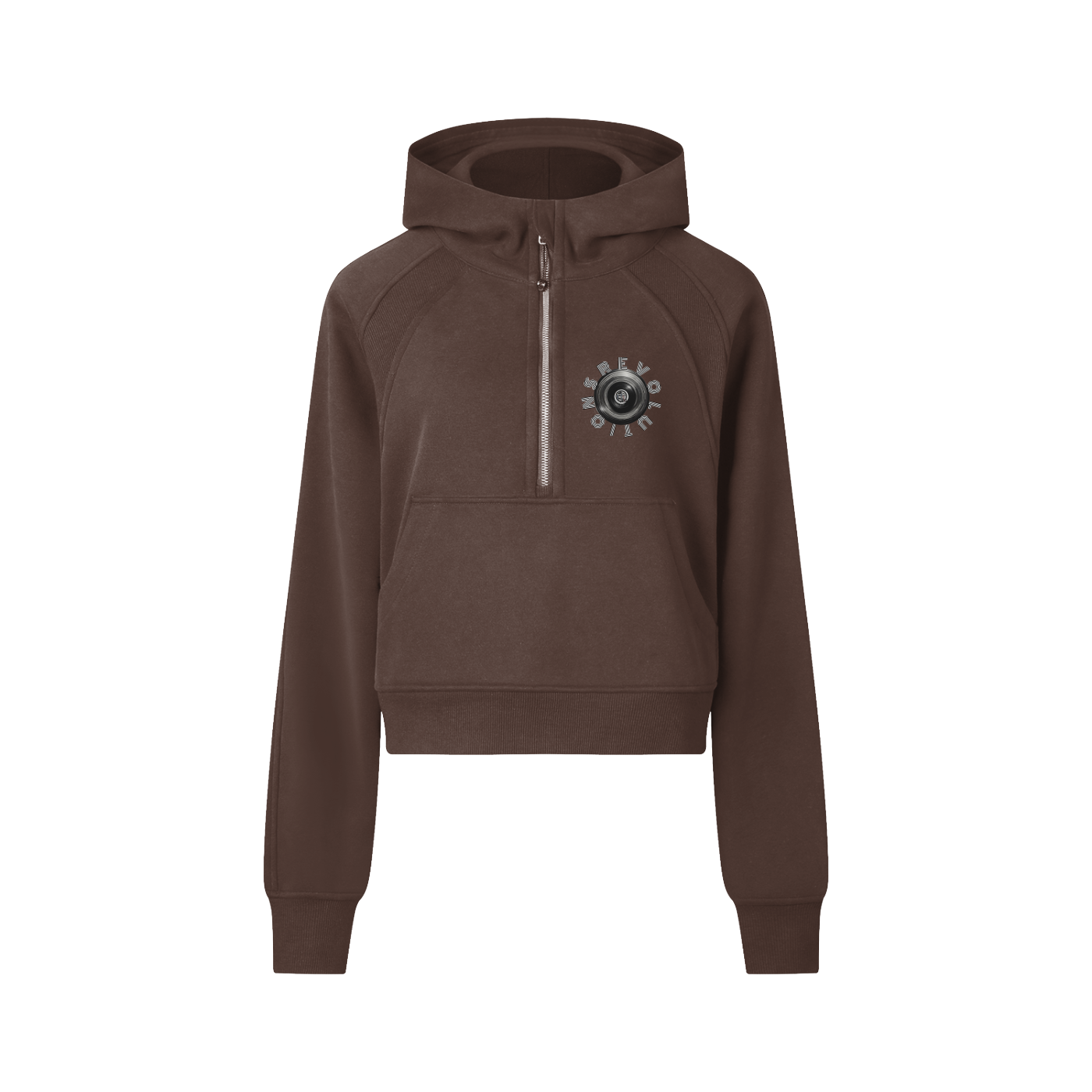 B-Girl in Motion Cropped Half-Zip Hoodie