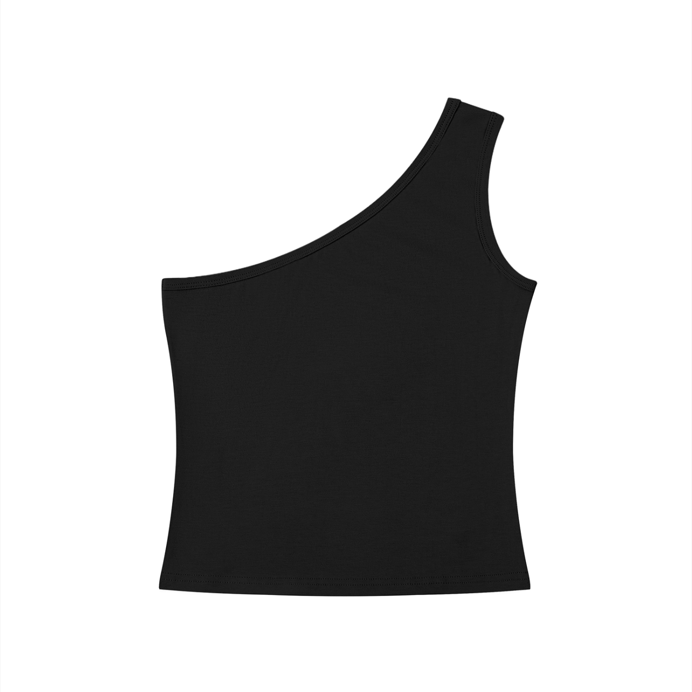 The last Move One-Shoulder Crop Tank Top