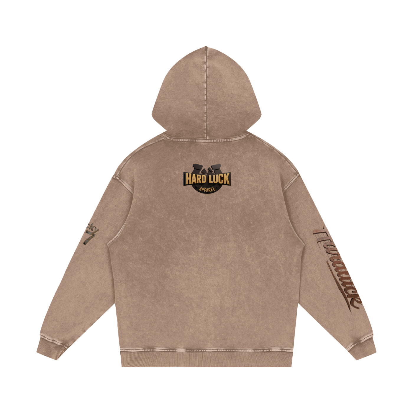 Snow Washed Loose Cotton Hoodie