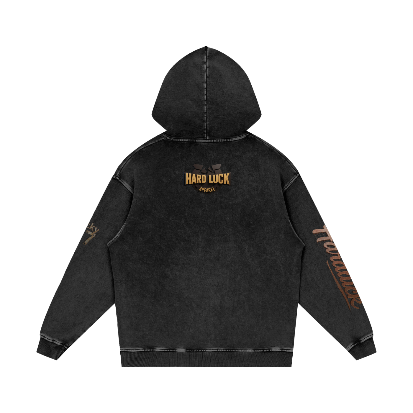 Snow Washed Loose Cotton Hoodie