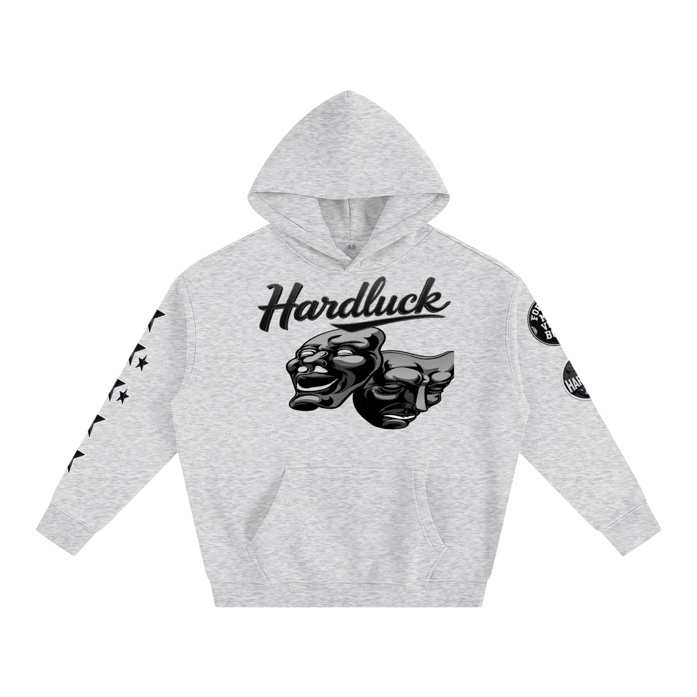 Comedy & Tragedy Oversize Fleeced Hoodie