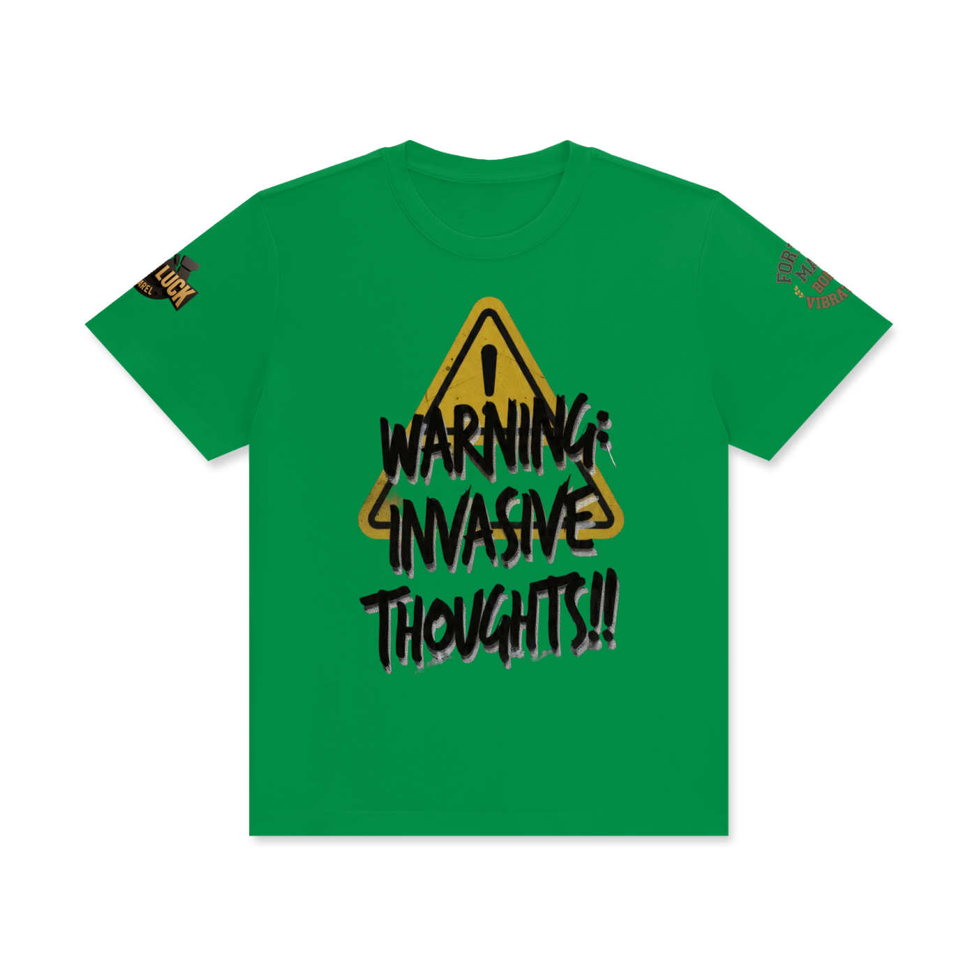 invasive  thoughts  Classic Crew Neck Cotton T-Shirt