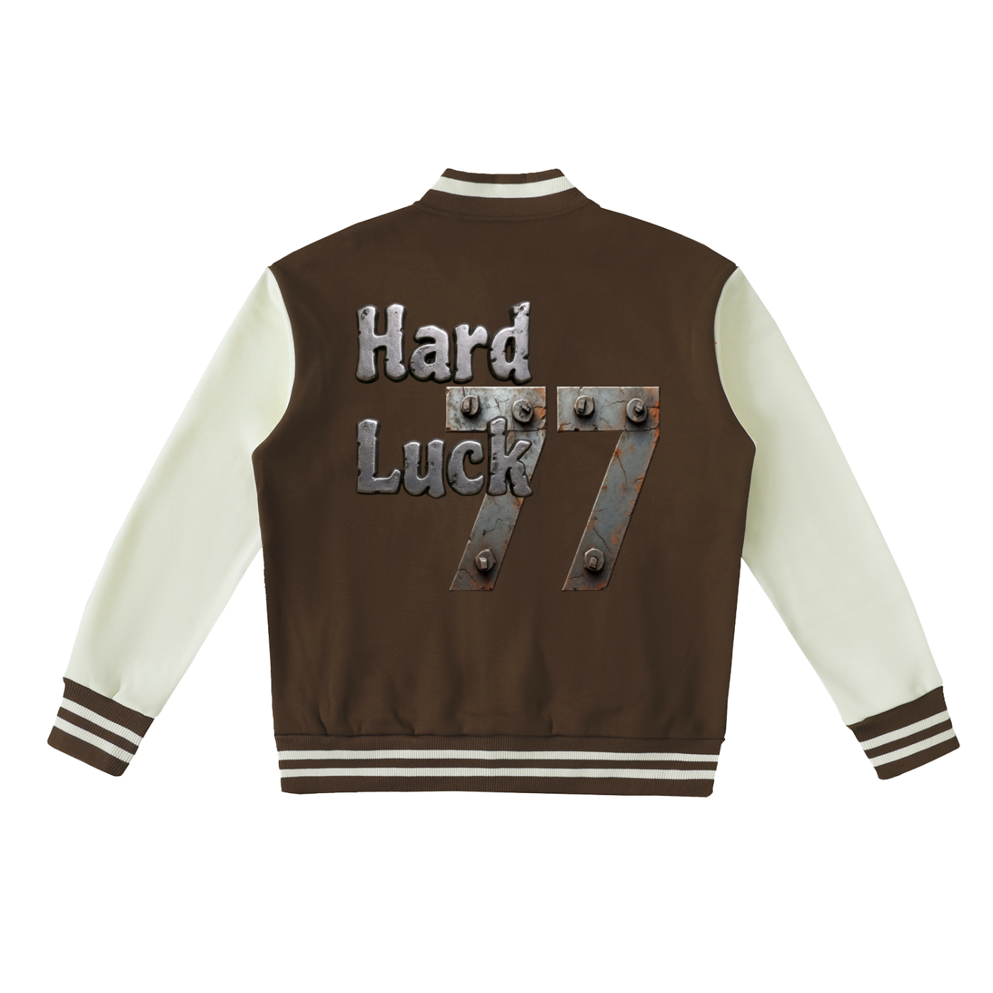 Uptown Ace Iron Born Two-Tone Fleeced Varsity Jacket