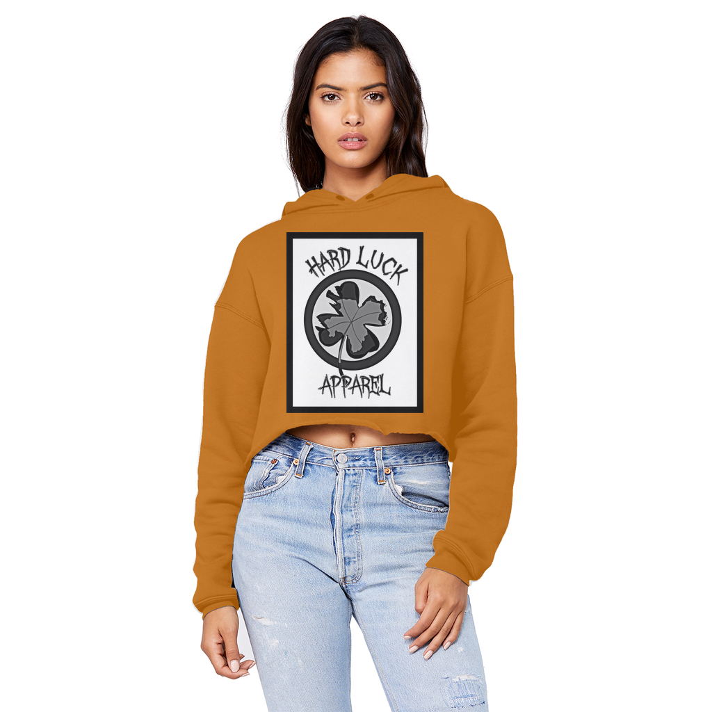 Hard Luck Cropped Raw Edge Boyfriend Hoodie