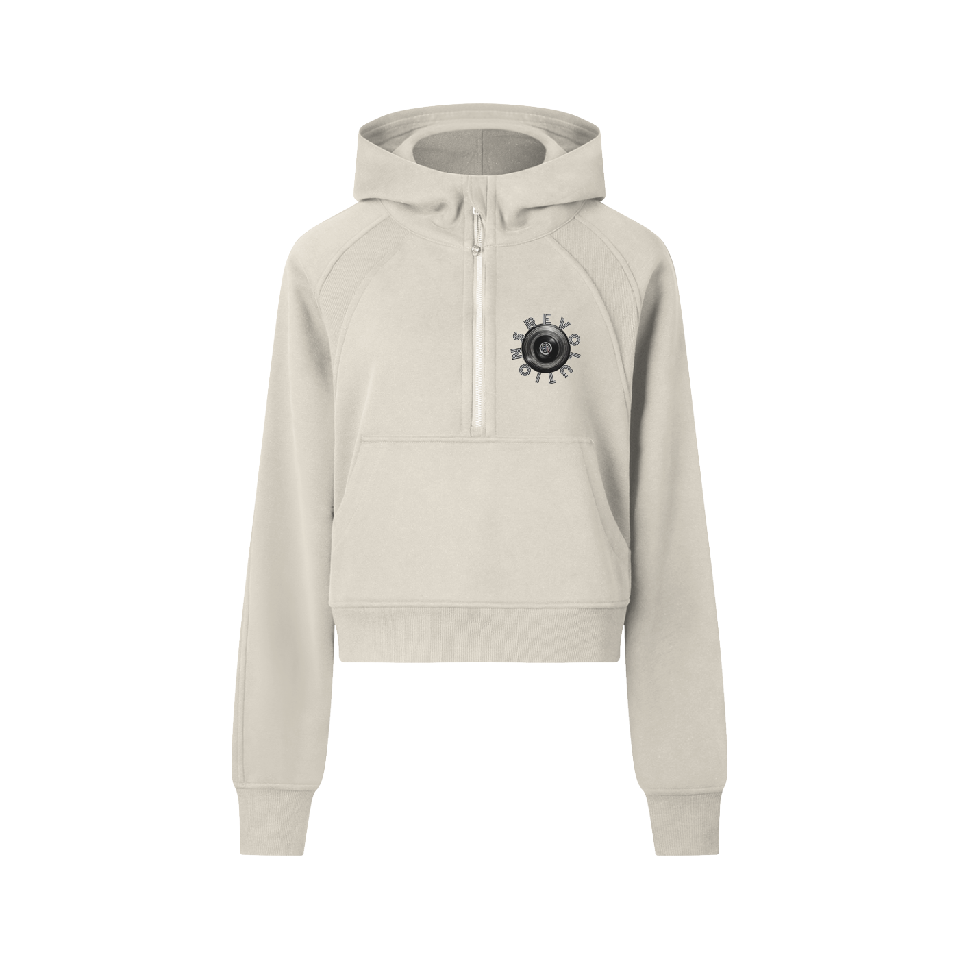 B-Girl in Motion Cropped Half-Zip Hoodie