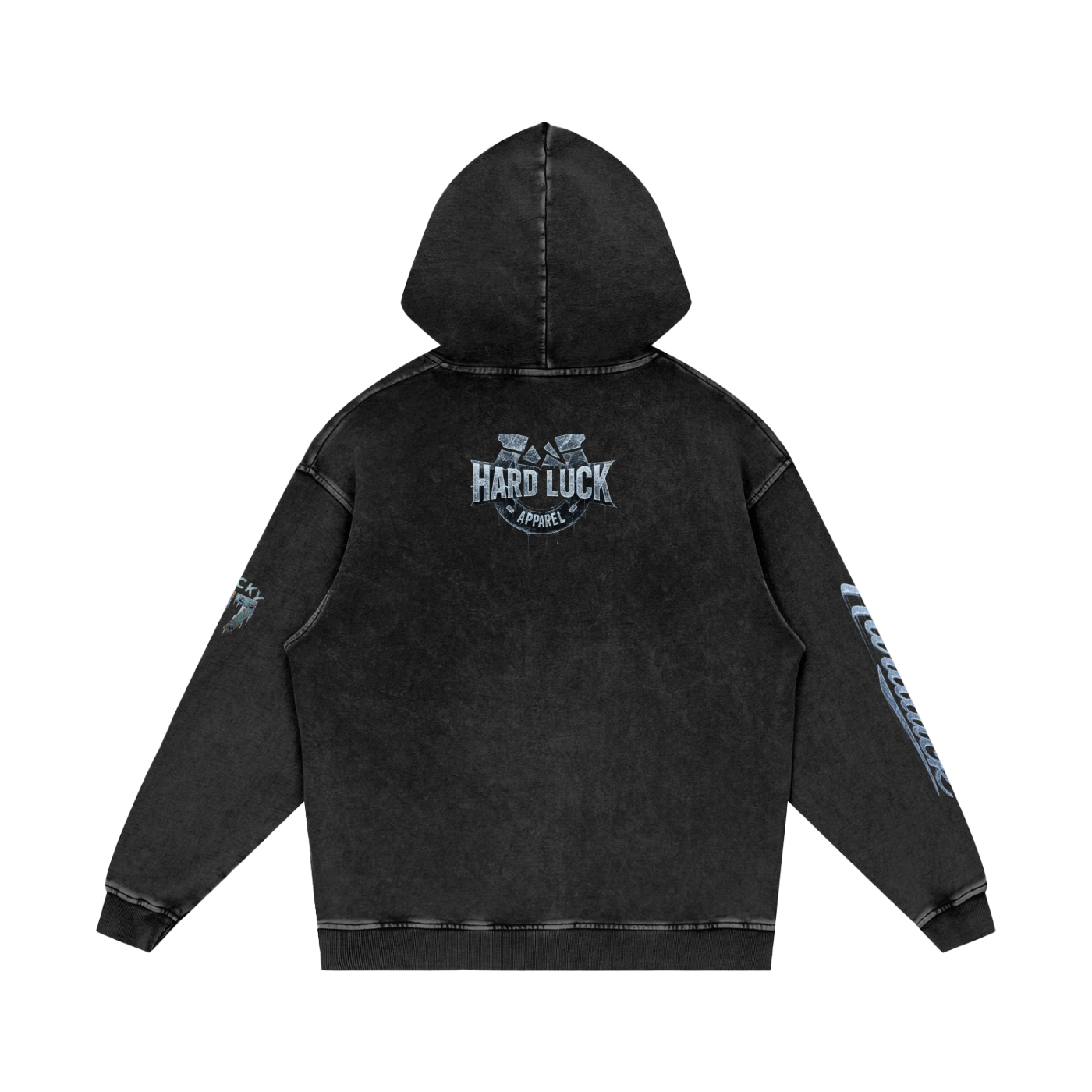 NY Built Ice Storm Snow Washed Loose Cotton Hoodie