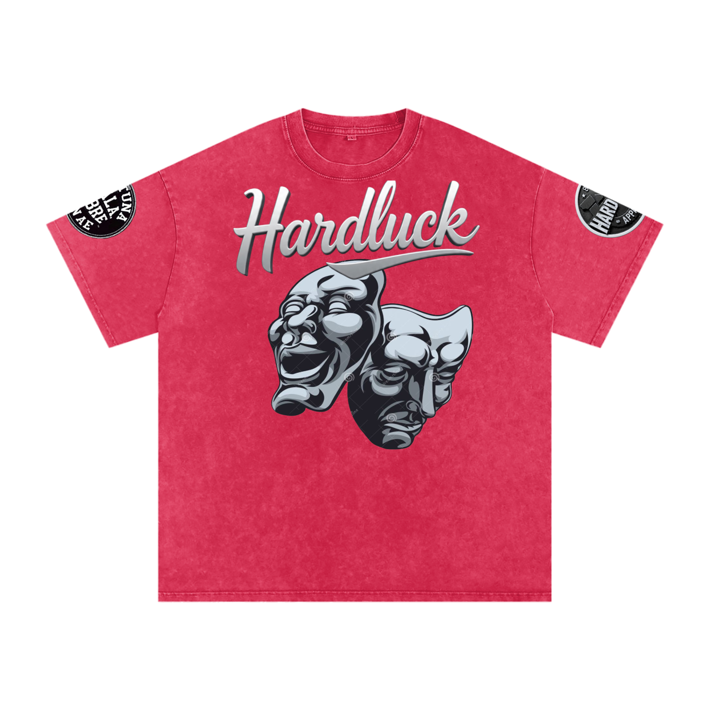 Comedy &Tragedy Snow Washed Oversized Cotton T-Shirt