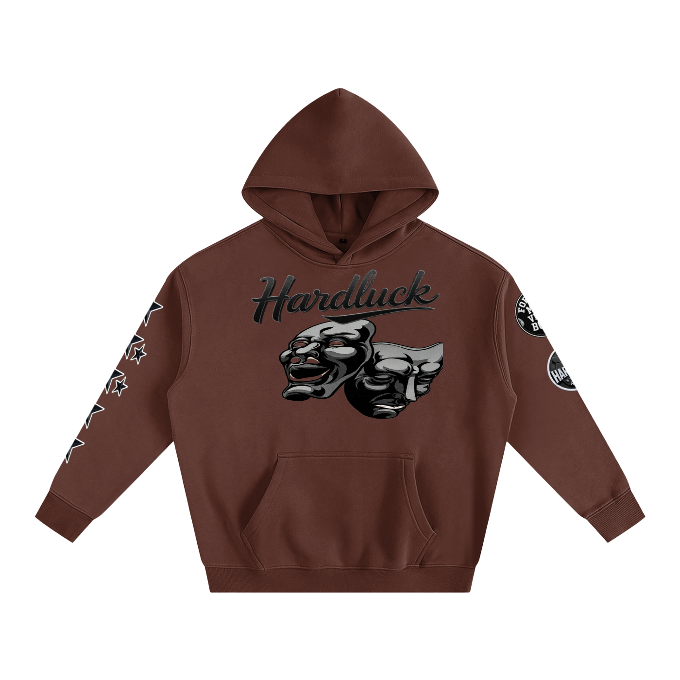 Comedy & Tragedy Oversize Fleeced Hoodie