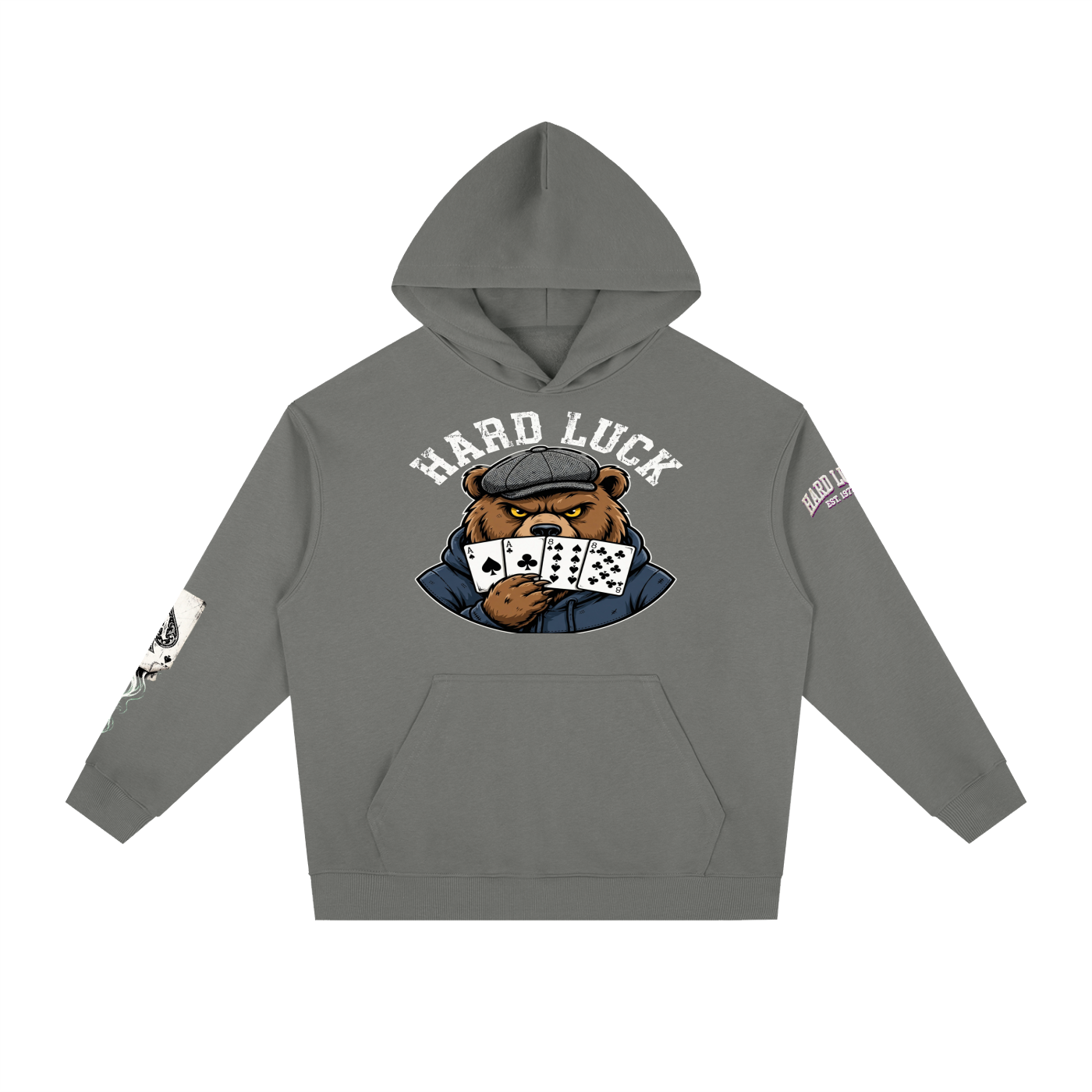 The Gambler: Ace Up the Sleeve Hoodie | Poker Streetwear | Hard Luck Apparel