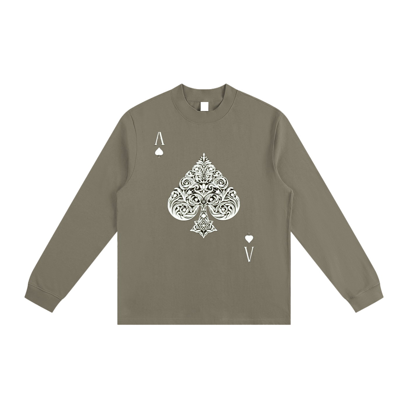 Aces  Non-Shrink Mock Neck Sweatshirt