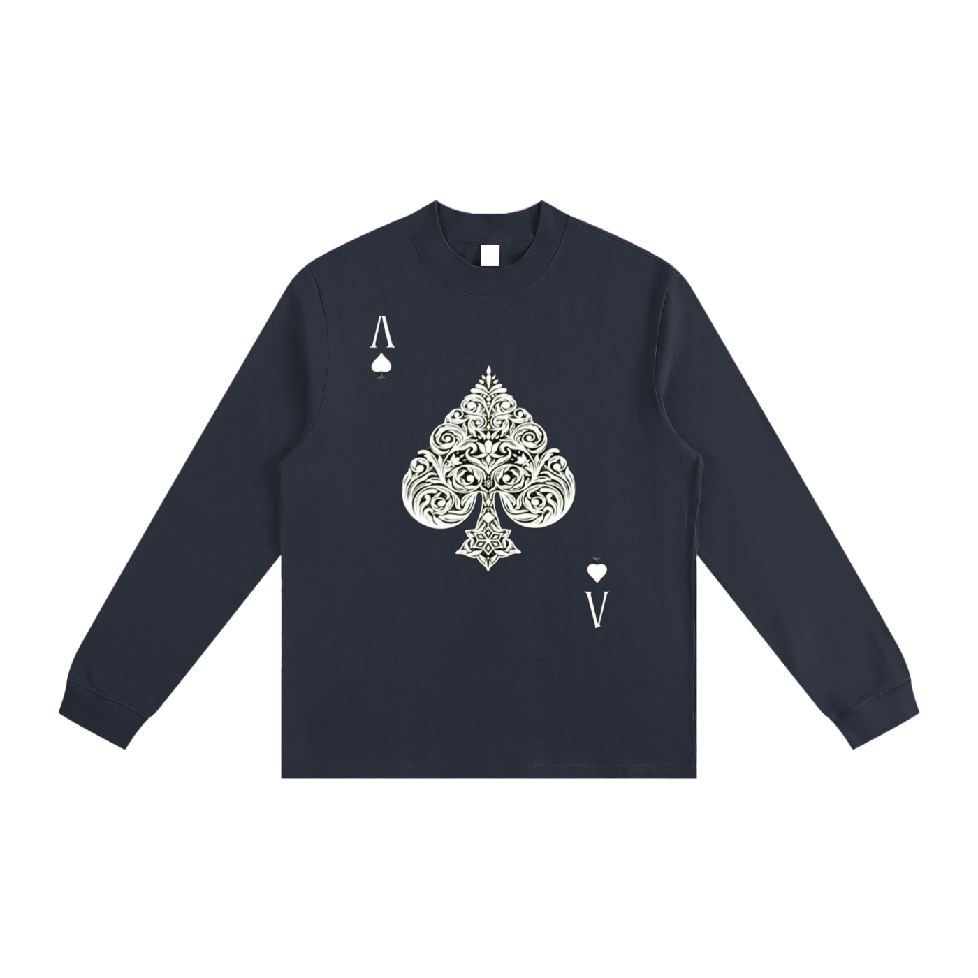 Aces  Non-Shrink Mock Neck Sweatshirt