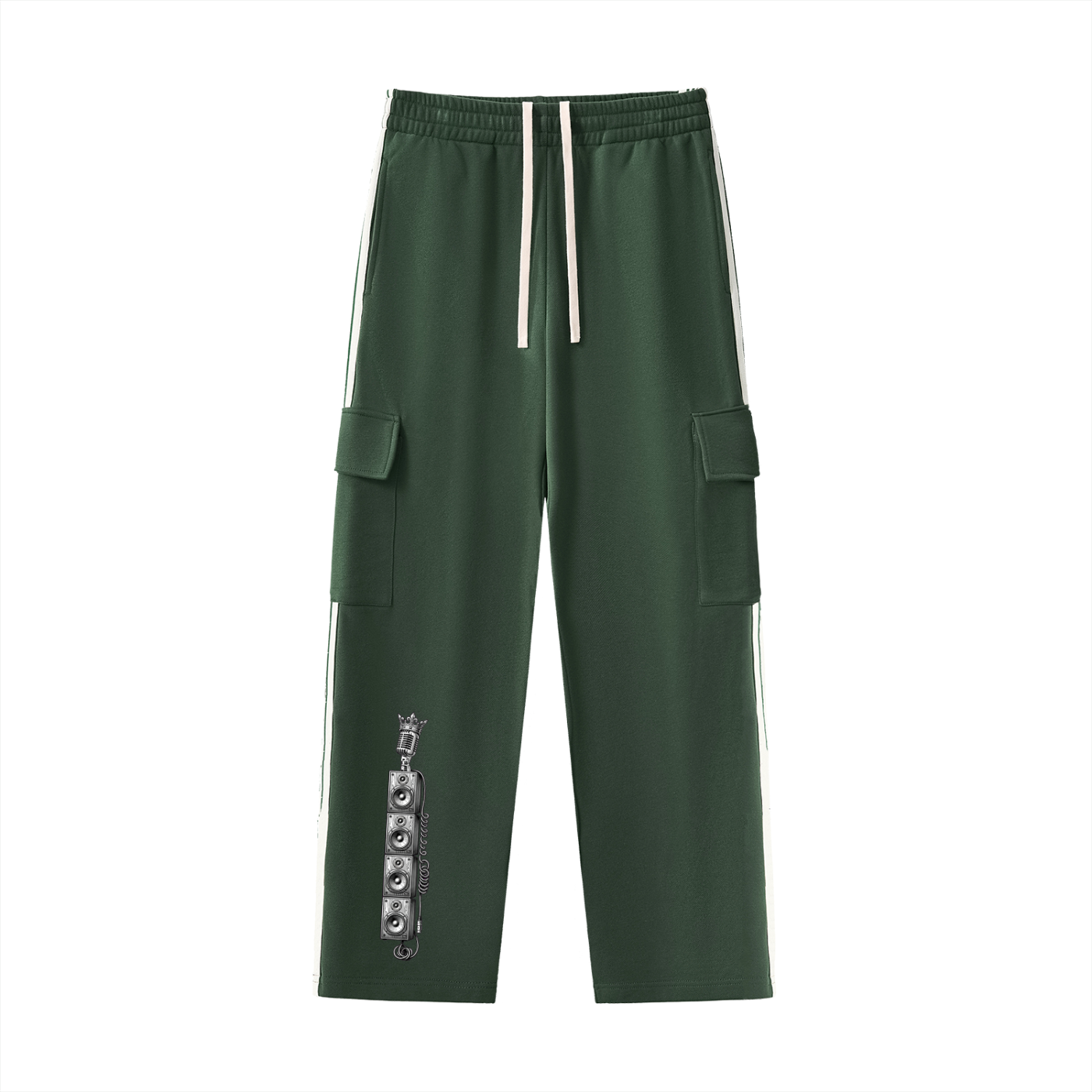 Solid Wall of Sound Side Stripe Straight-Leg Pants