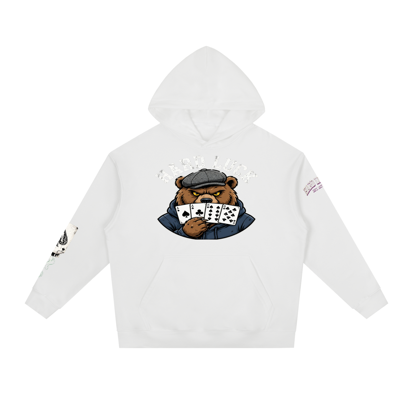 The Gambler: Ace Up the Sleeve Hoodie | Poker Streetwear | Hard Luck Apparel