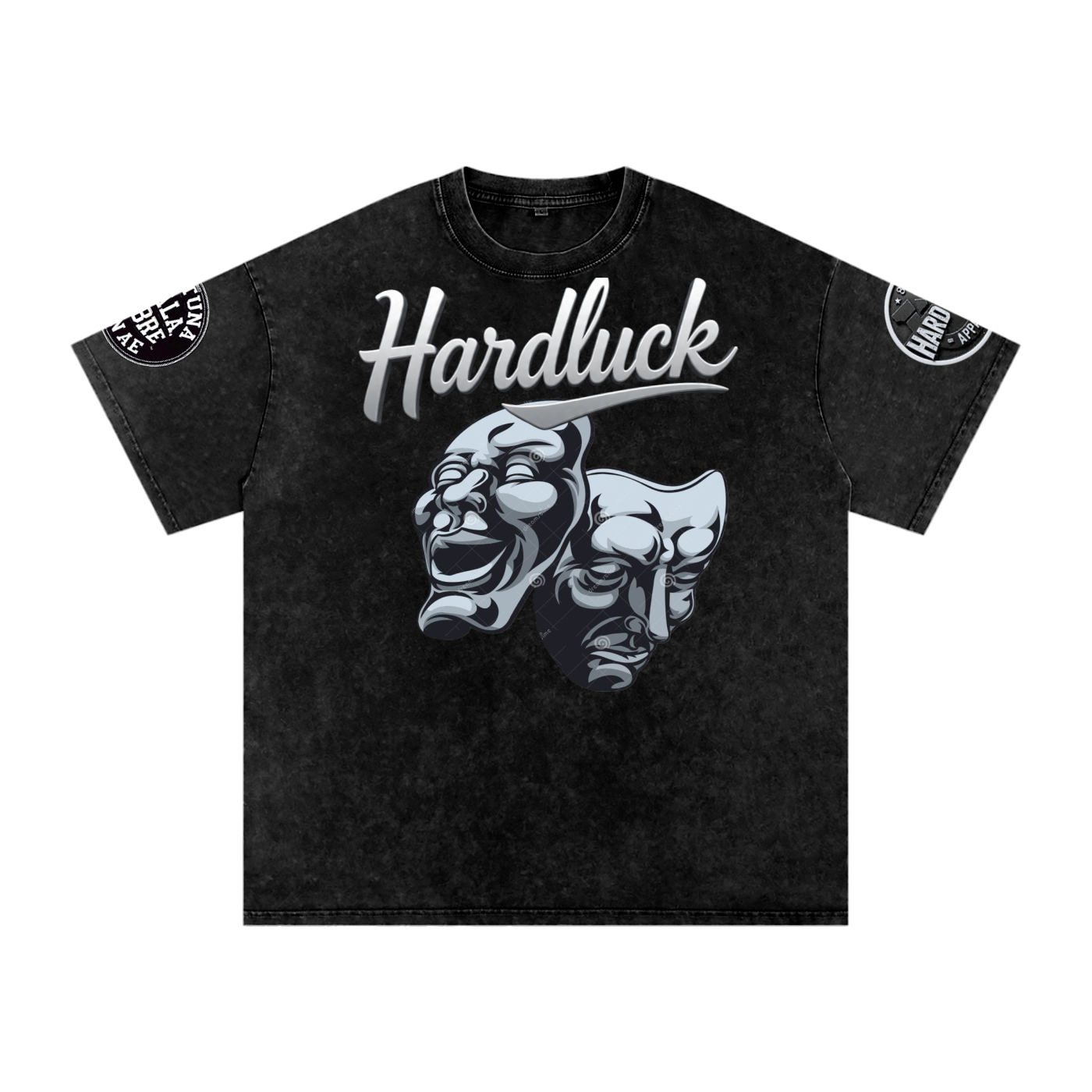 Comedy &Tragedy Snow Washed Oversized Cotton T-Shirt