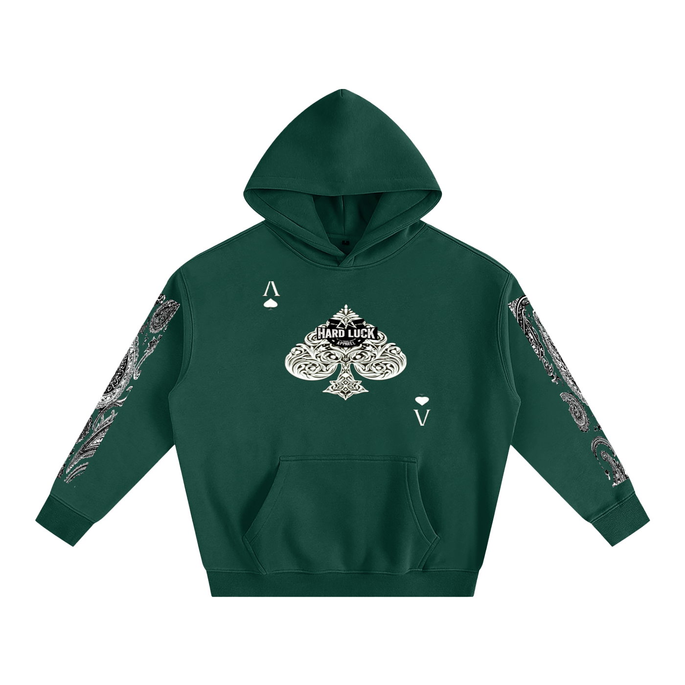 Hard Luck Apparel – Uptown Ace  Fleeced Hoodie