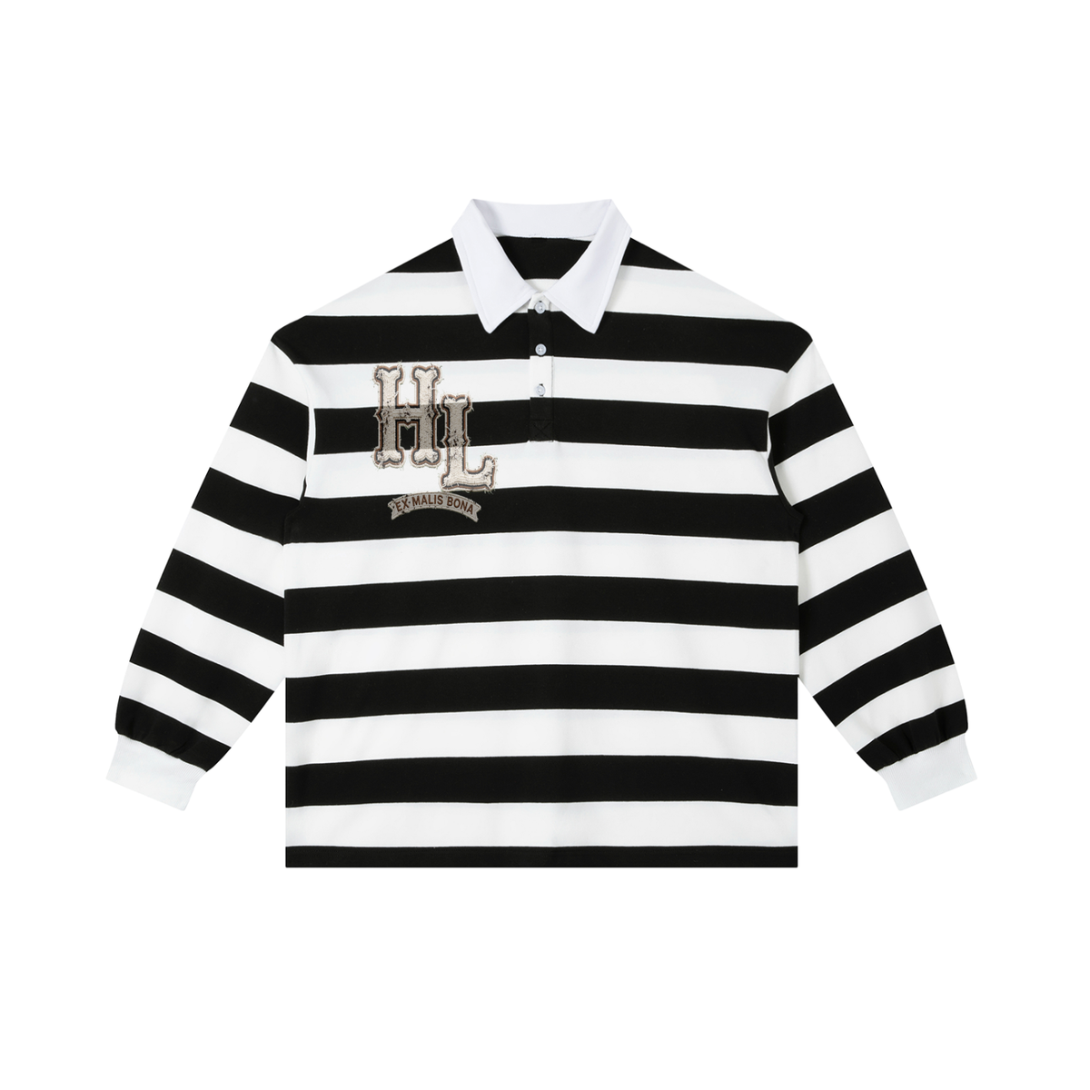 Est.1977 Heritage Stripe long sleeve  Polo Shirt