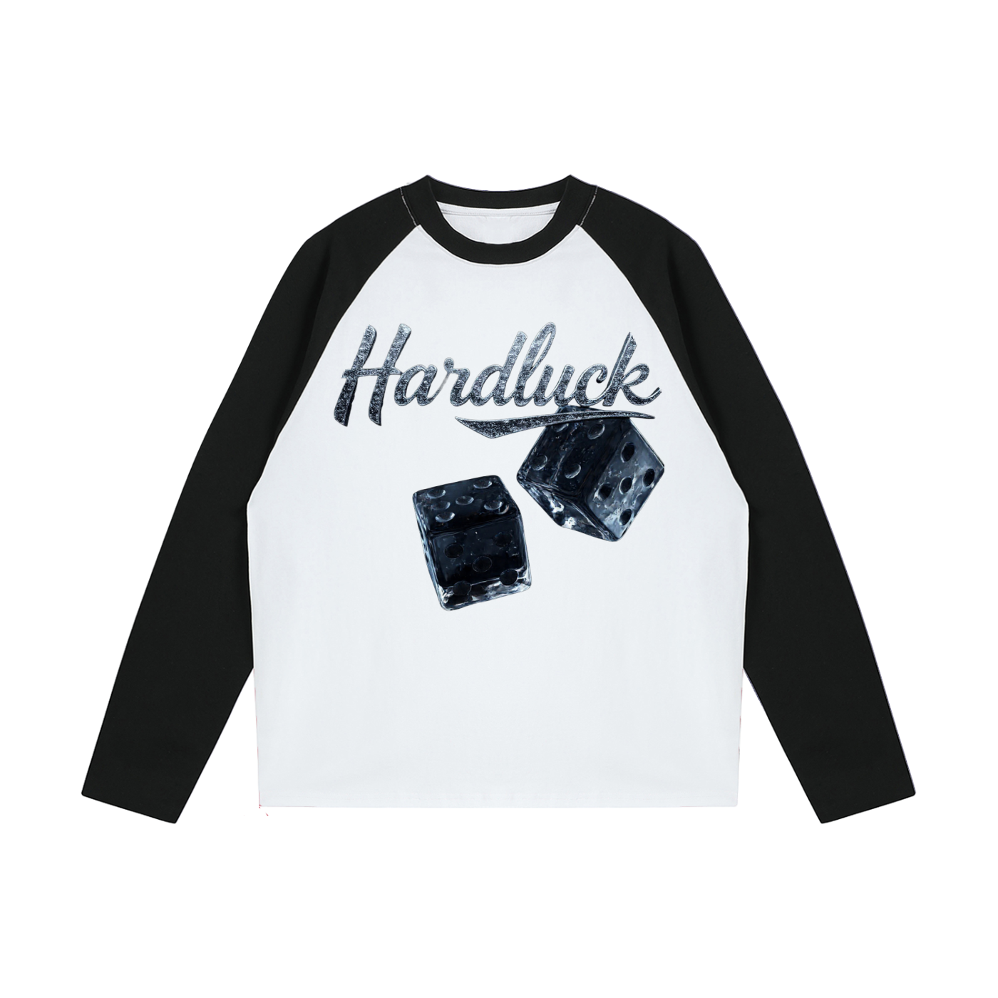 Black Ice Roll the D-ice  Color-Blocked Raglan Long-Sleeve T-Shirt7