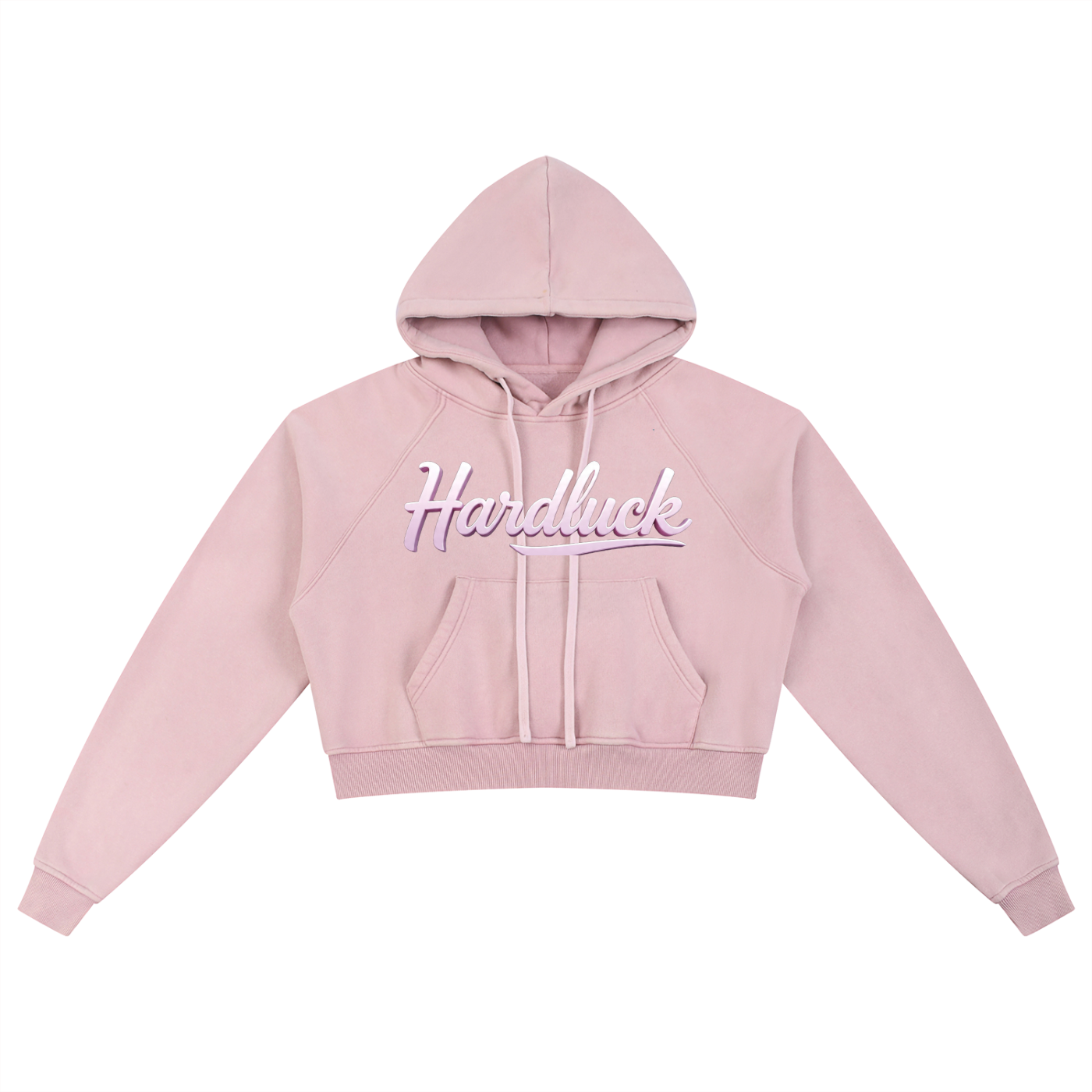 The Lavender Virgo Snow Washed Cropped Hoodie