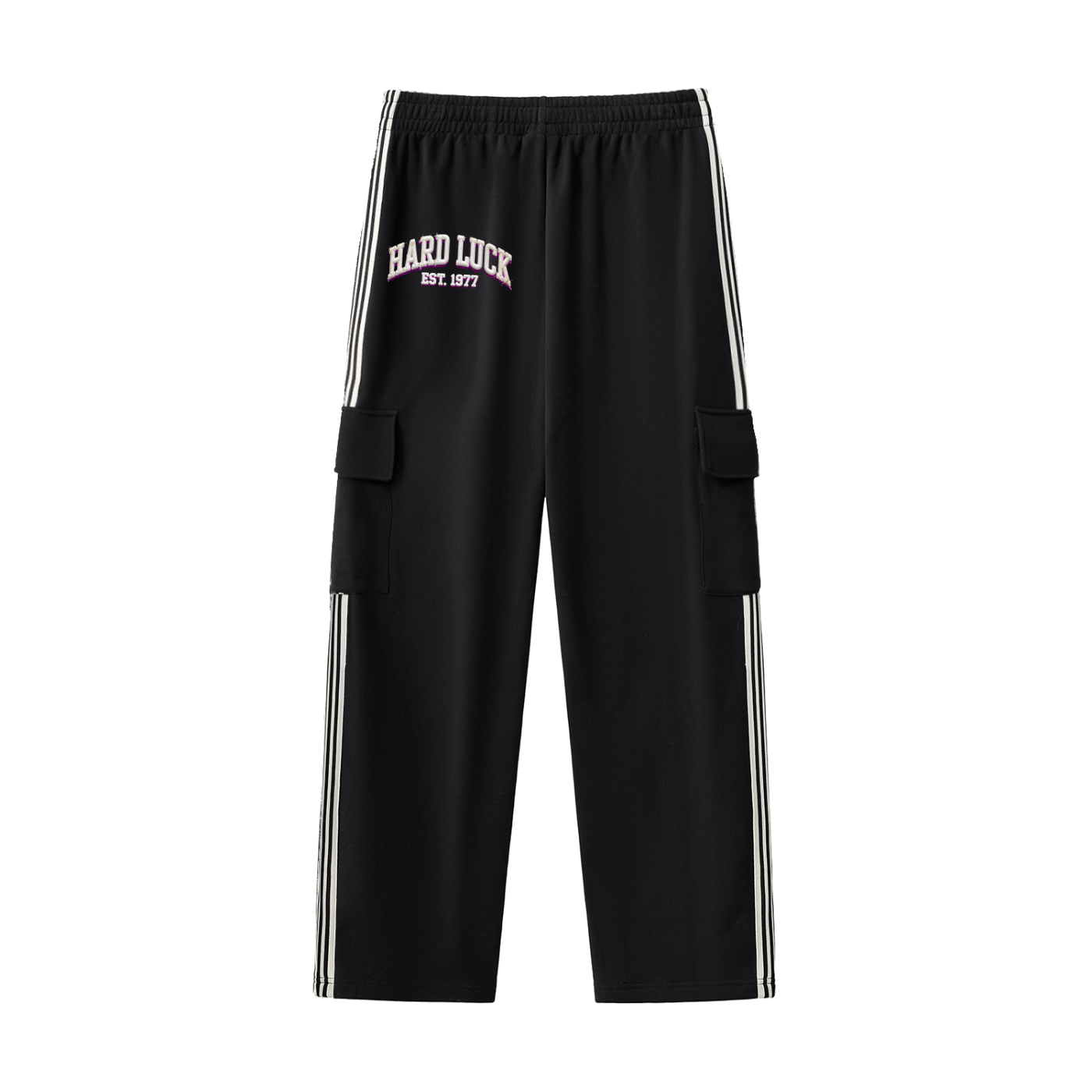 Solid Wall of Sound Side Stripe Straight-Leg Pants