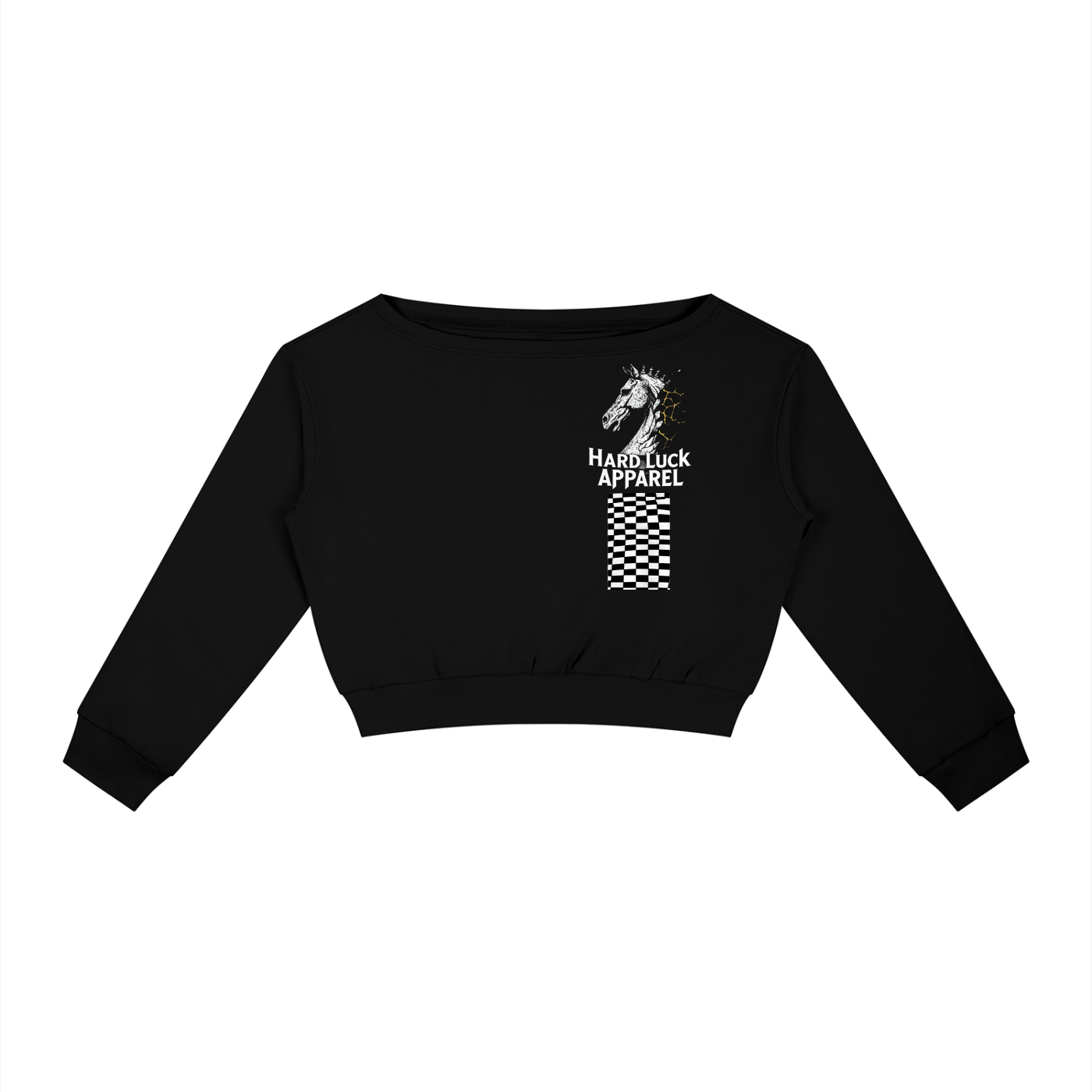 The Last Move Off-the-Shoulder Sweatshirt by HardLuck Apparel