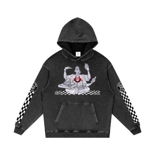 Soul of the Cypher Snow Washed Loose Cotton Hoodie
