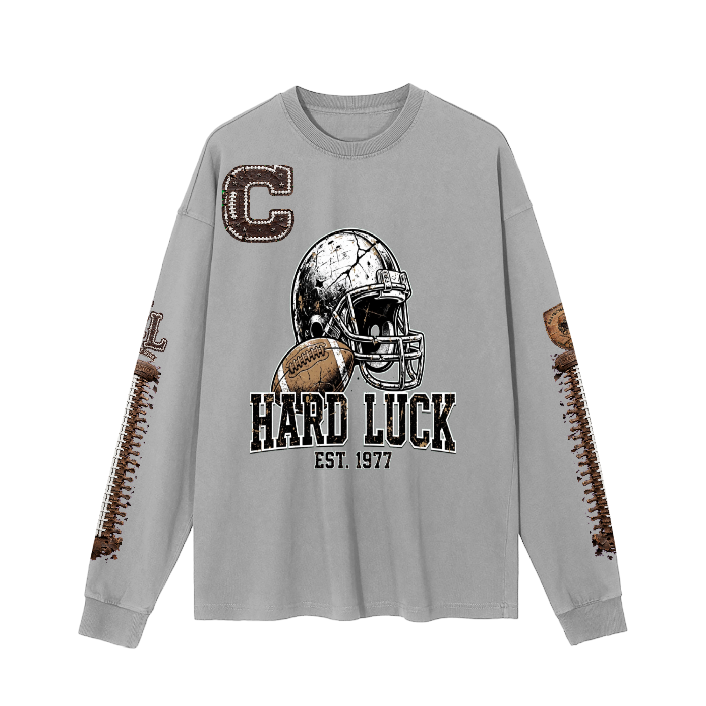 Hard Luck Apparel - Gridiron Gut Check Headhunter 77 Captain Long Sleeve Tee