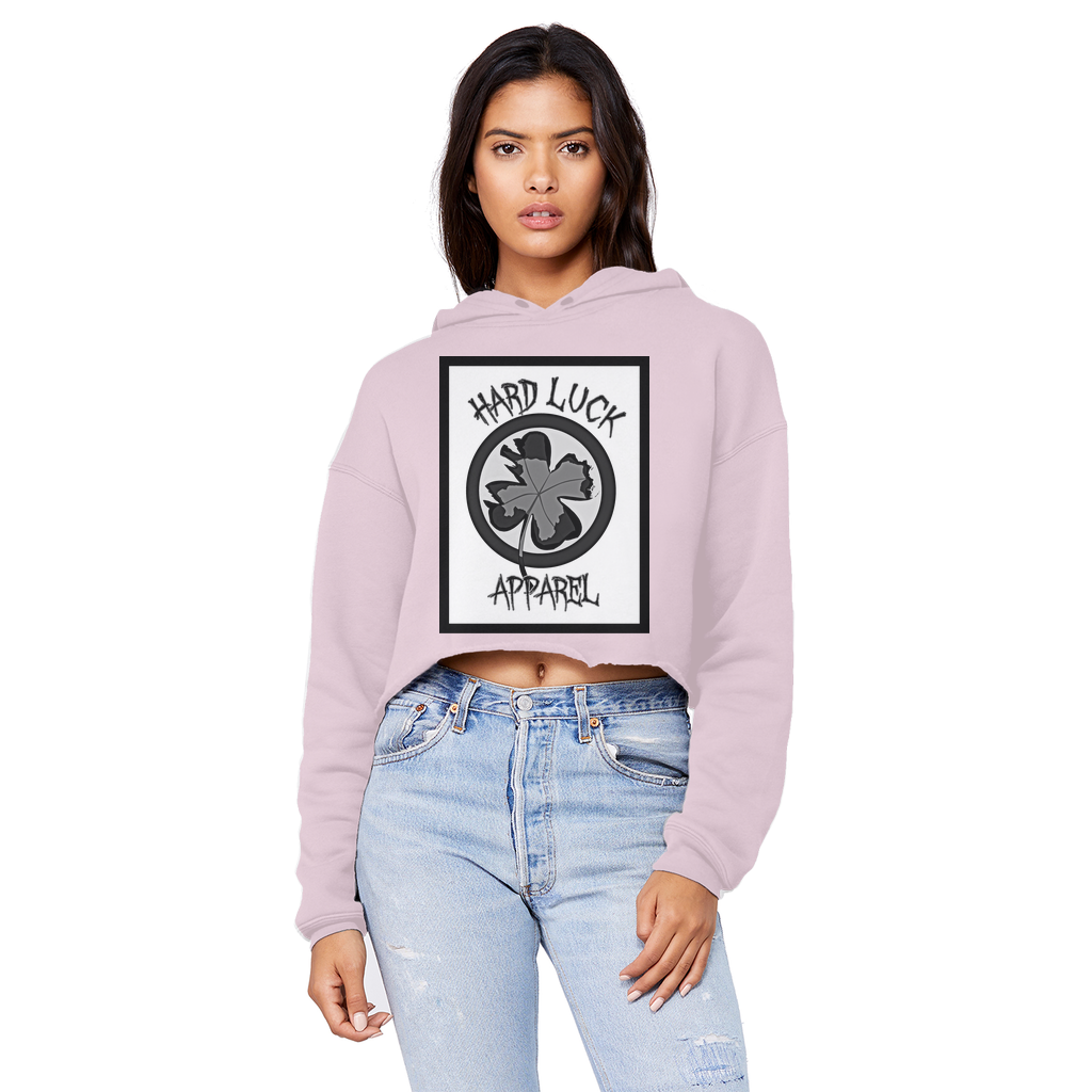 Hard Luck Cropped Raw Edge Boyfriend Hoodie