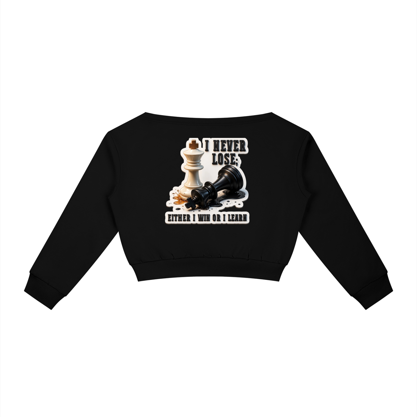 The Last Move Off-the-Shoulder Sweatshirt by HardLuck Apparel