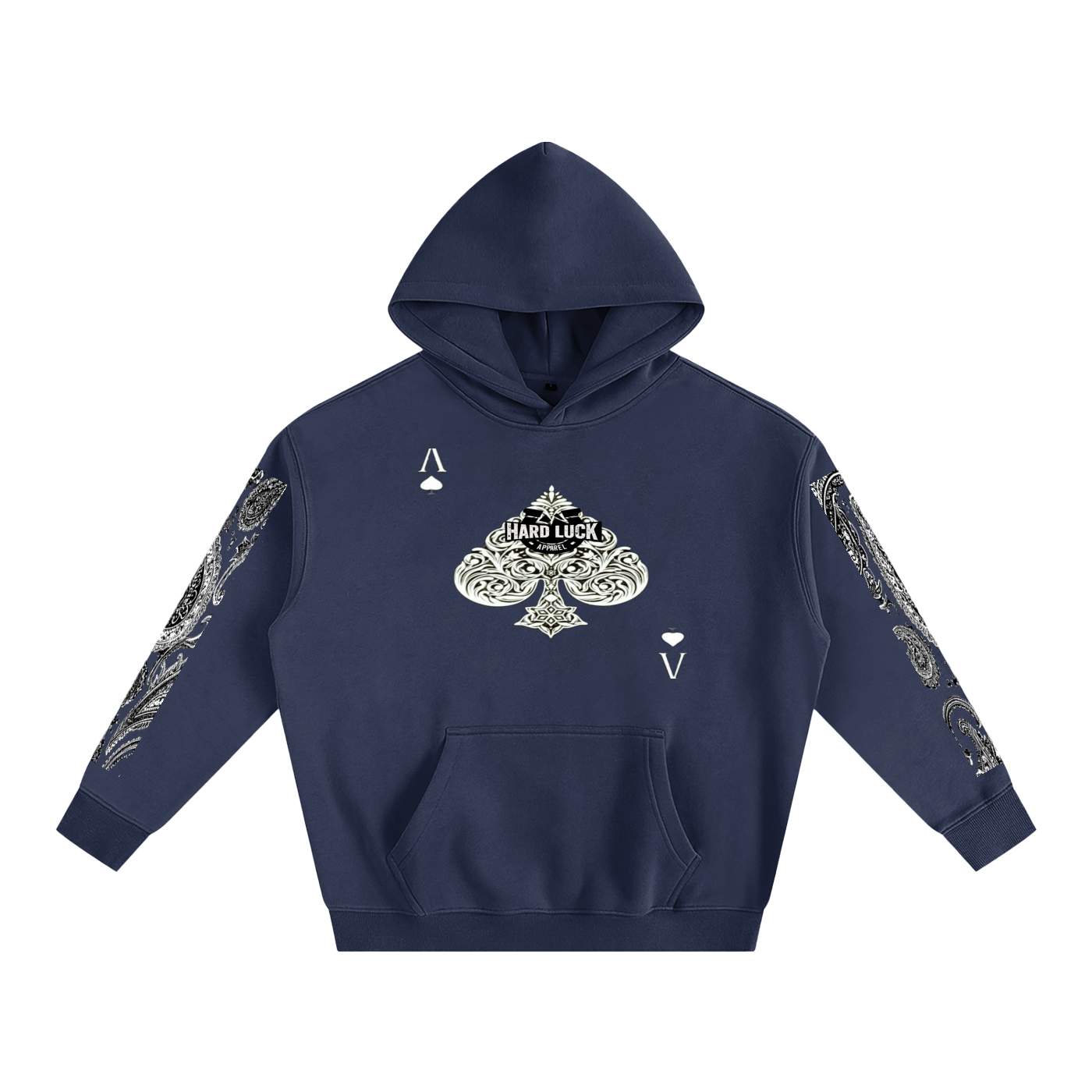 Hard Luck Apparel – Uptown Ace  Fleeced Hoodie