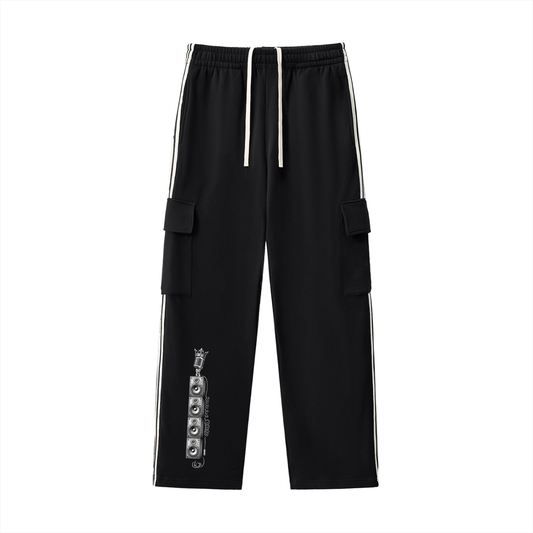 Solid Wall of Sound Side Stripe Straight-Leg Pants