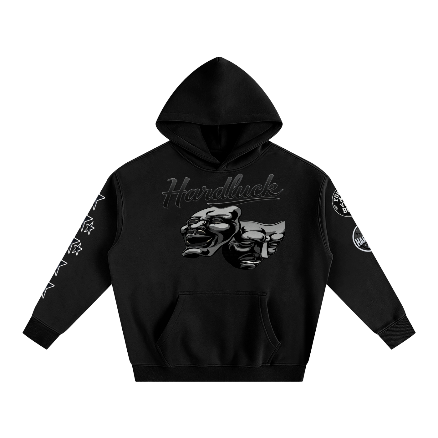 Comedy & Tragedy Oversize Fleeced Hoodie