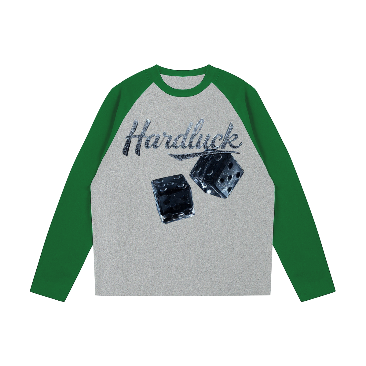 Black Ice Roll the D-ice  Color-Blocked Raglan Long-Sleeve T-Shirt7