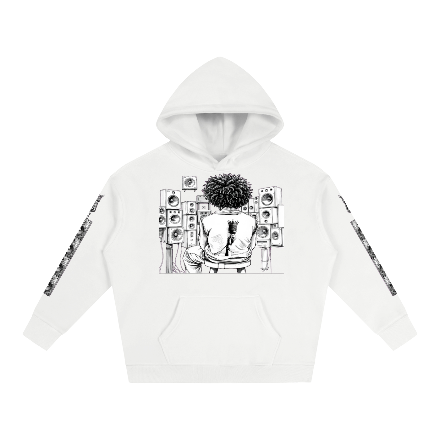 Solid Wall of sound Graphic hoodie