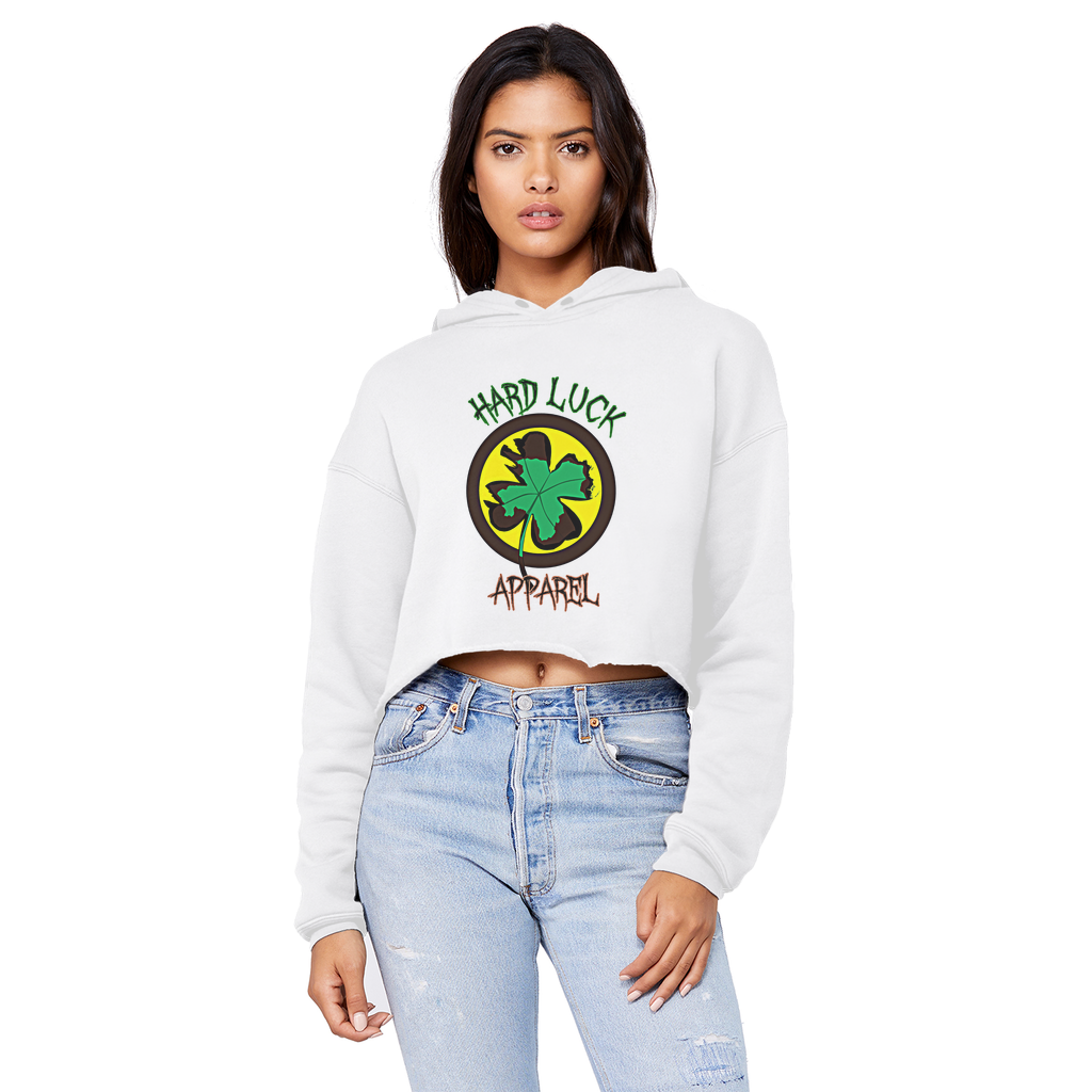 undefined Cropped Raw Edge Boyfriend Hoodie