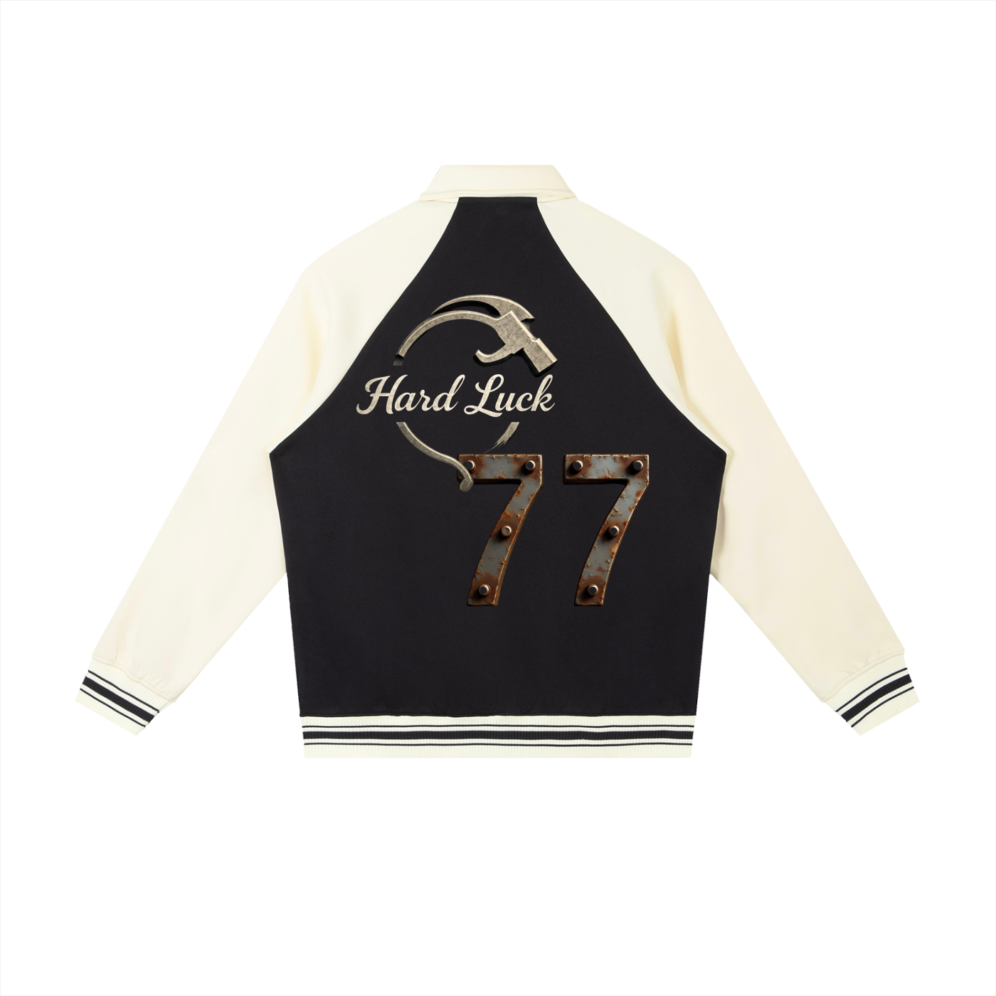 Fortune & Fate "77" Raglan Sleeve Baseball Jacket