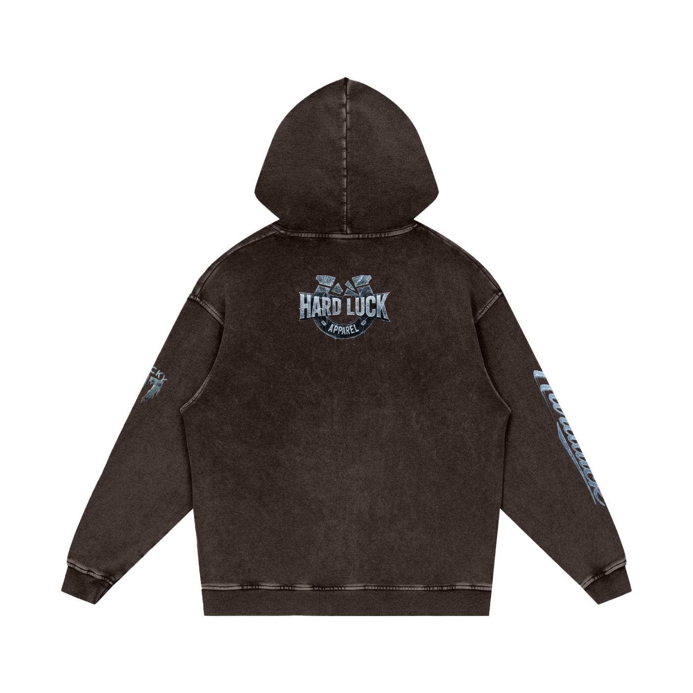 NY Built Ice Storm Snow Washed Loose Cotton Hoodie