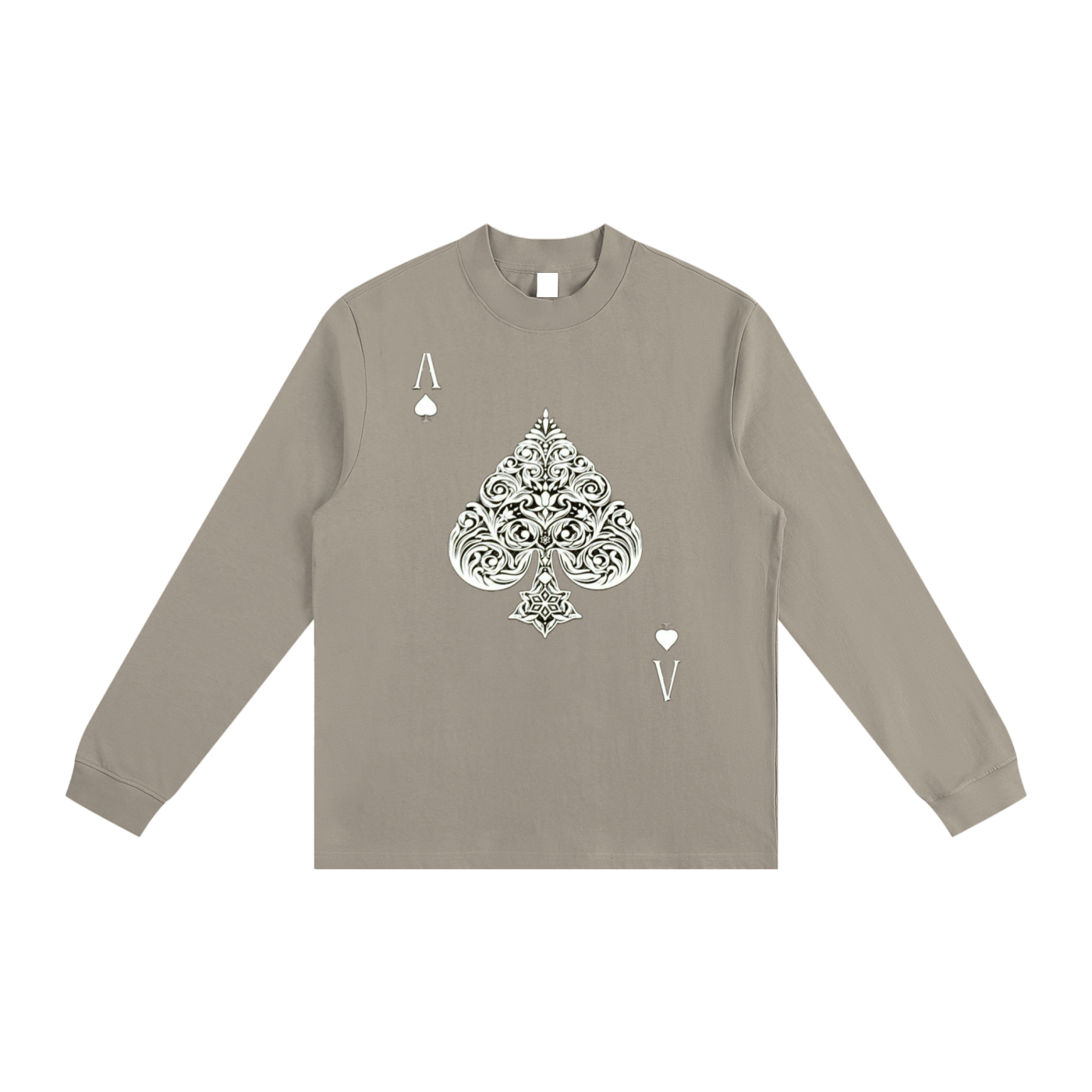 Aces  Non-Shrink Mock Neck Sweatshirt