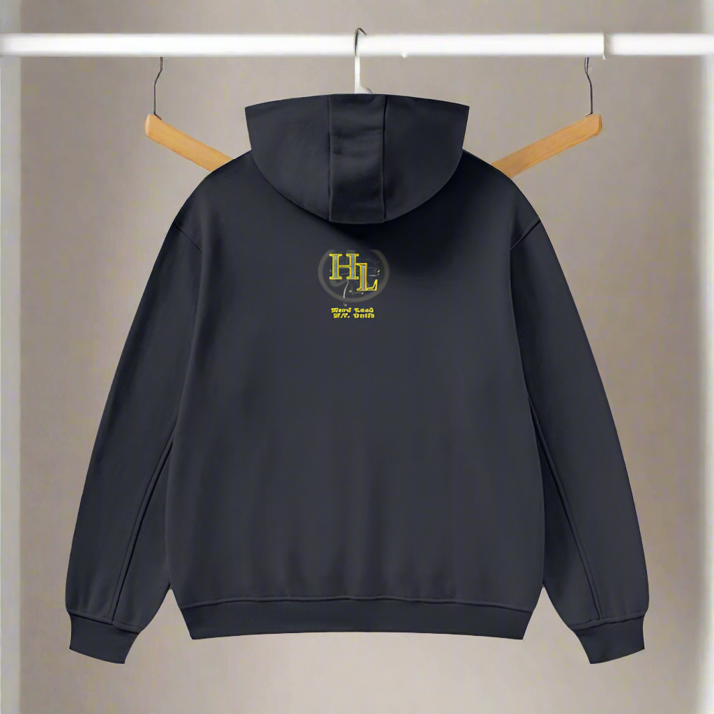 BUS Stop High Neck Insulated FOG Solid Color Fleece Hoodie - 385 GSM