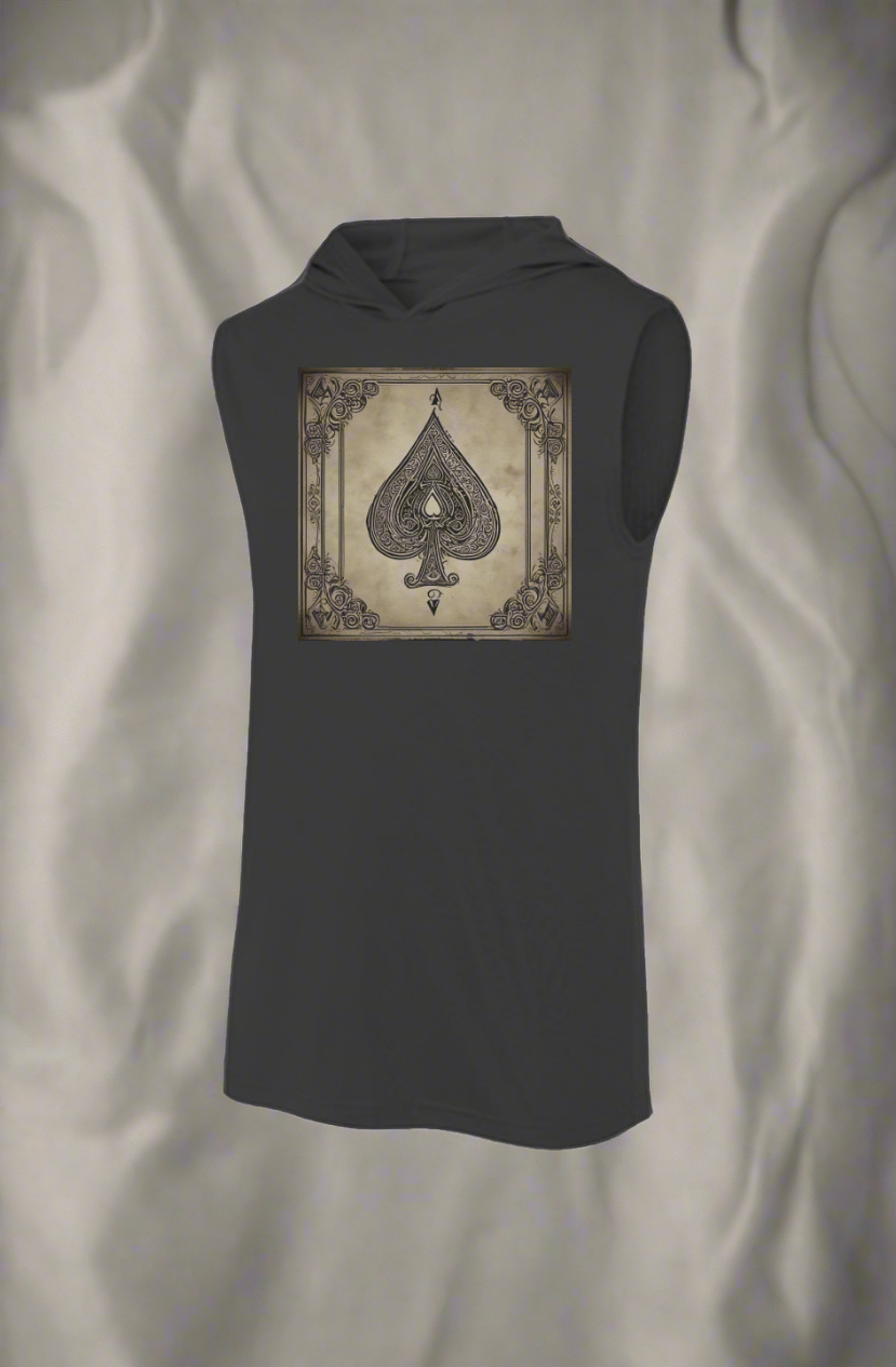 aCe oF SPADES Sleeveless  Sport Tek Hoodie