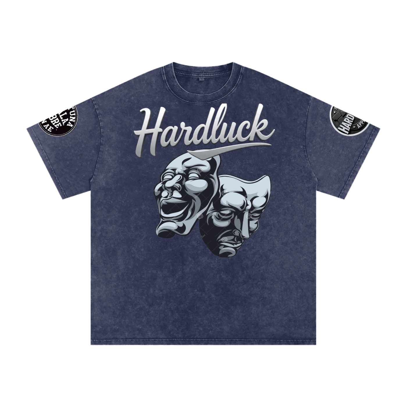 Comedy &Tragedy Snow Washed Oversized Cotton T-Shirt