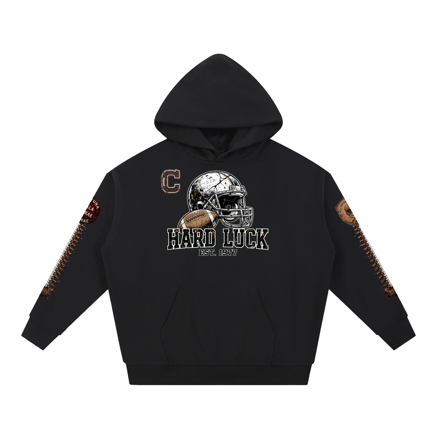 GRIDIRON GUT CHECK — HEADHUNTER 77 CAPTAIN HEAVYWEIGHT HOODIE