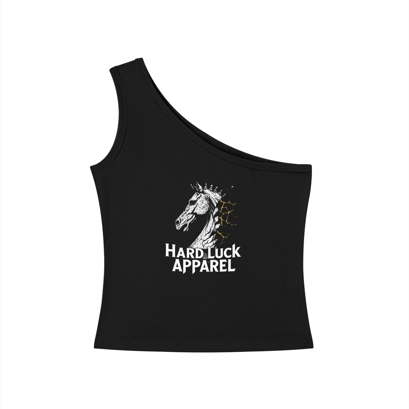 The last Move One-Shoulder Crop Tank Top