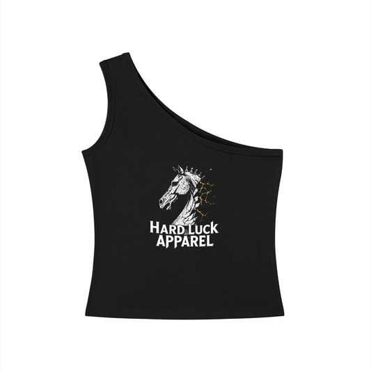 The last Move One-Shoulder Crop Tank Top