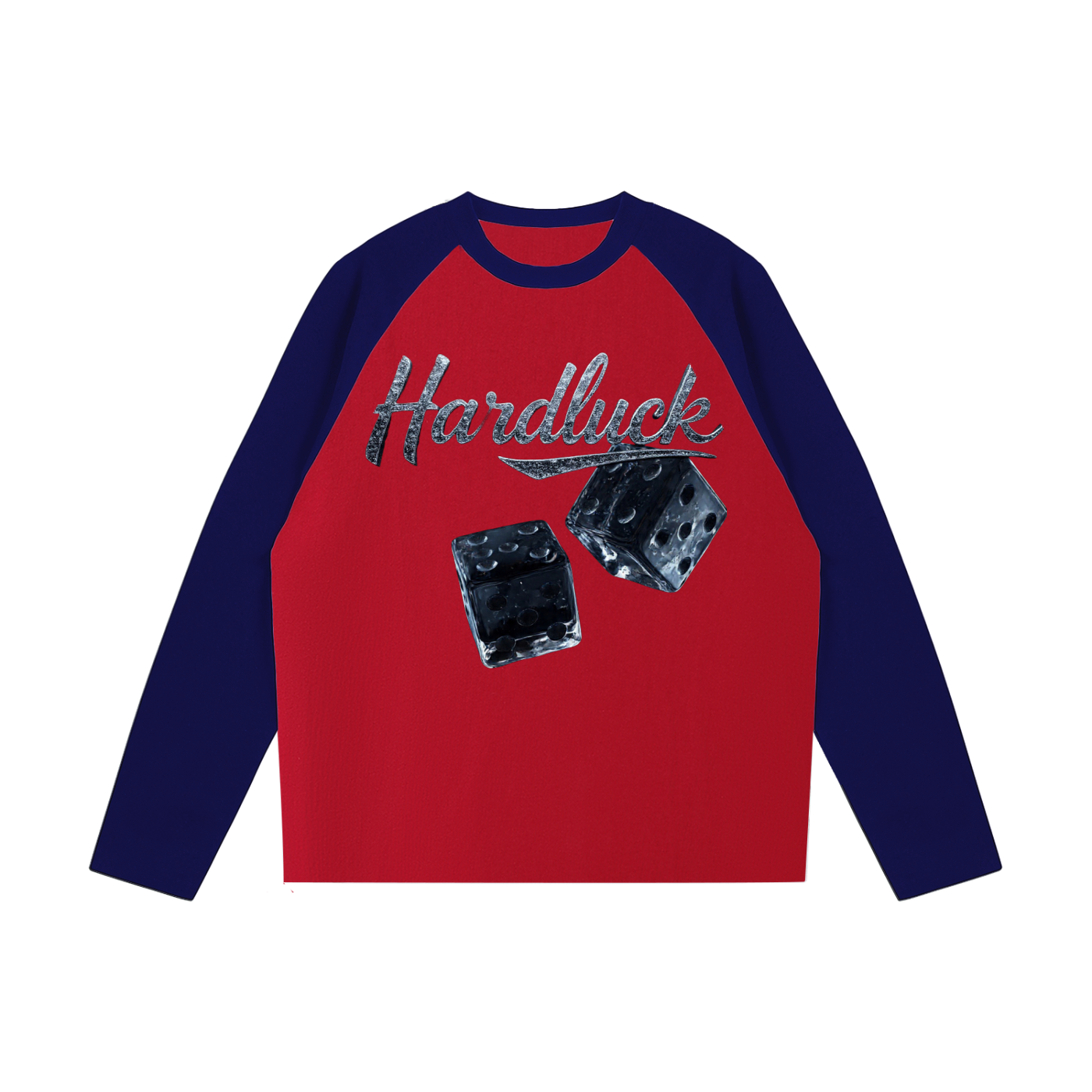 Black Ice Roll the D-ice  Color-Blocked Raglan Long-Sleeve T-Shirt7