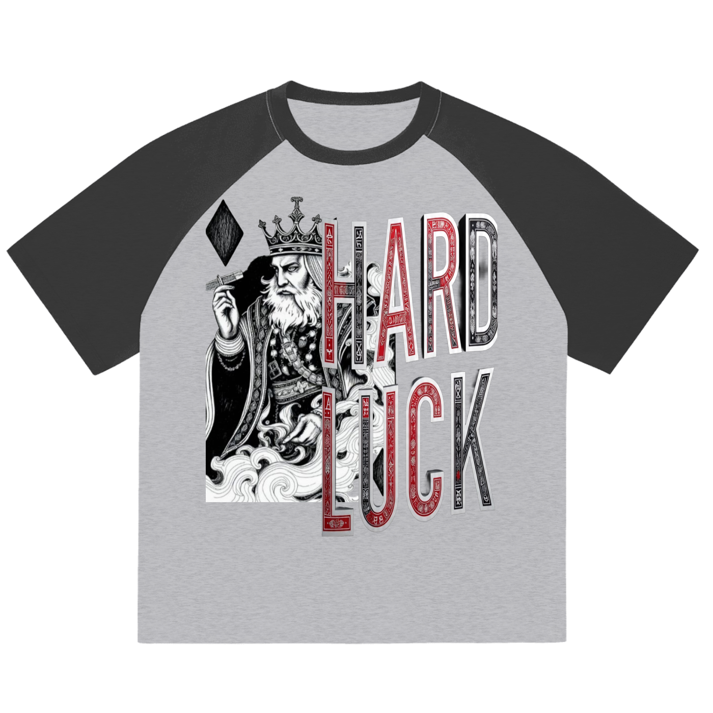 Smoked. Kings Color-Blocked Raglan Sleeve T-Shirt