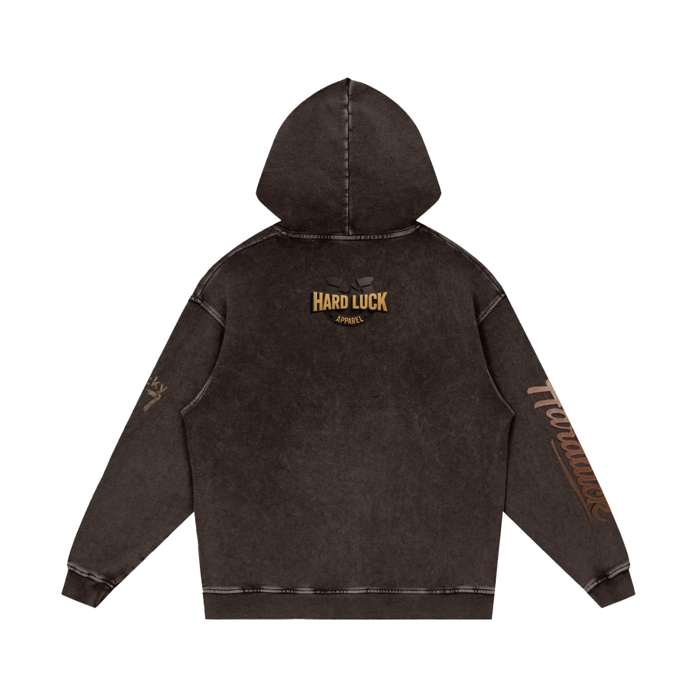 Snow Washed Loose Cotton Hoodie