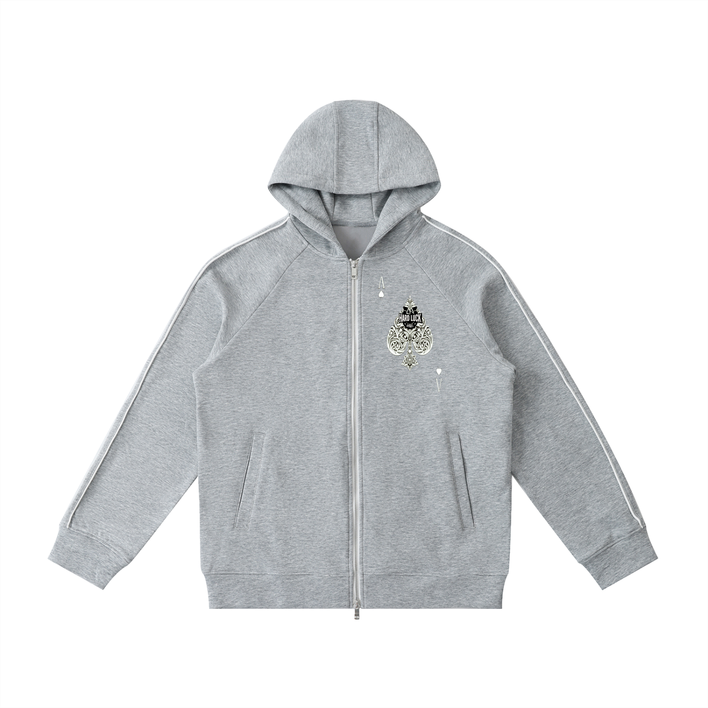 Hard Luck Apparel- Uptown Ace  Heavyweight Full Zip Hoodie
